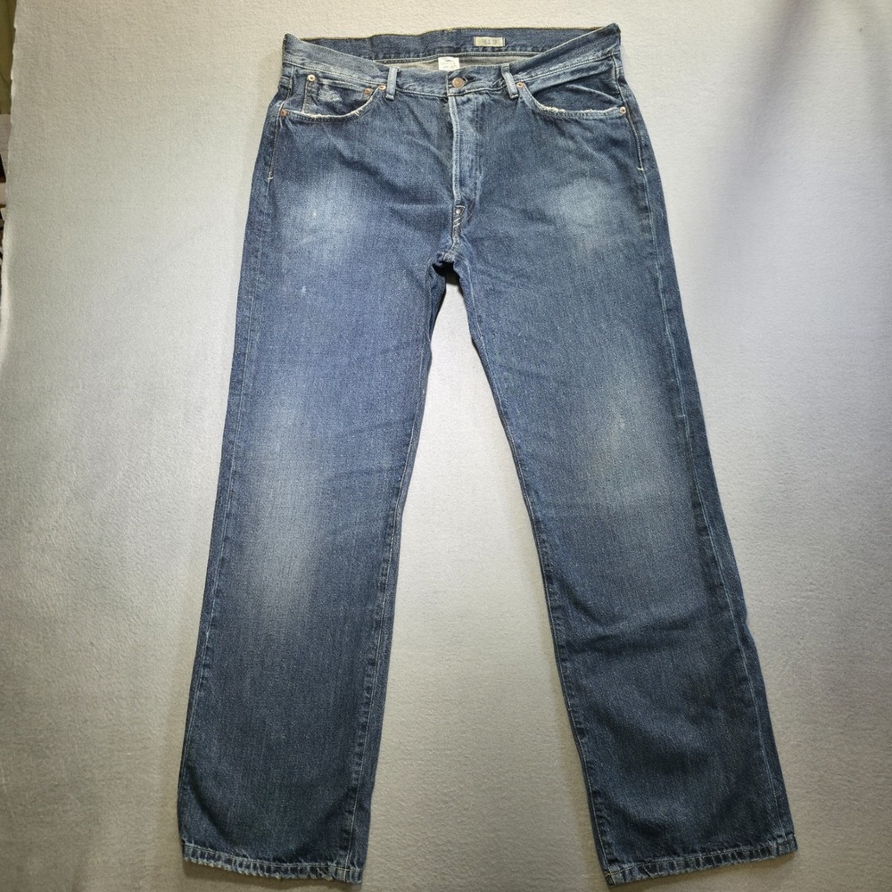 Polo Ralph Lauren Men's Vintage 67 Distressed Buttonfly Jeans Size 34x32 (36x31)